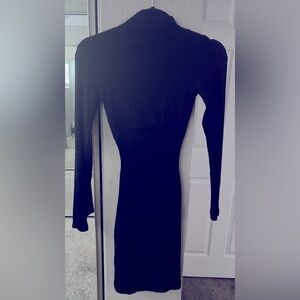 Black Open Back Dress